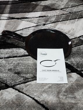 NUWAVE CAST IRON GRIDDLE FOR NUWAVE PRECISION INDUCTION COOKTOP #31113 10.5"